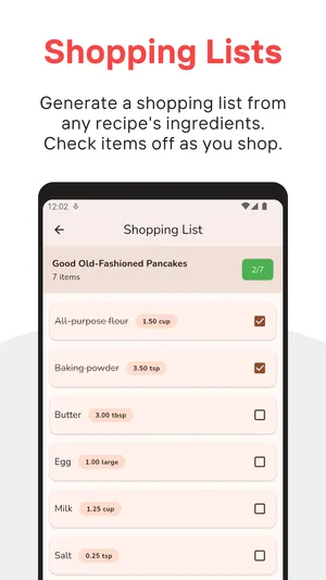 Shopping Lists