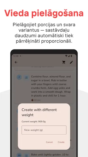 Vieda proporciju pielāgošana